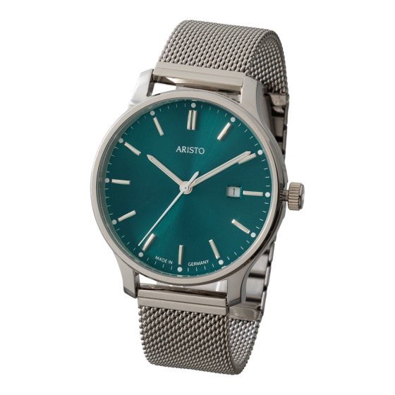 Herenhorloge Milanaise  Groen