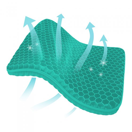 Zitkussen met honingraatstructuur