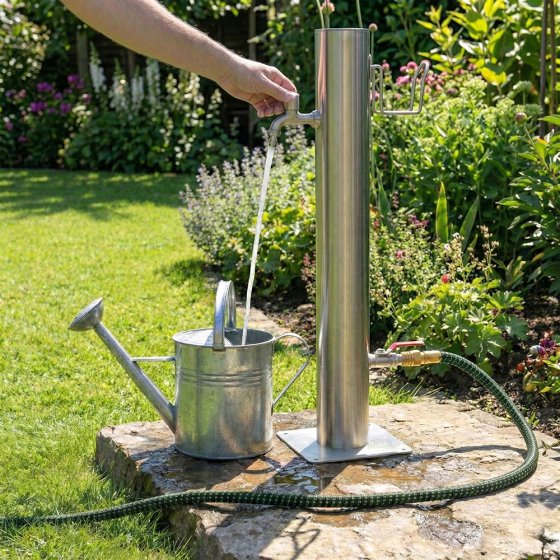 Roestvrijstalen waterzuil 