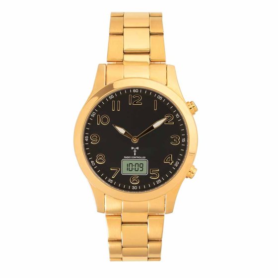 Gouden radio-armbandhorloge 