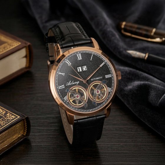 Herenhorloge van goud 