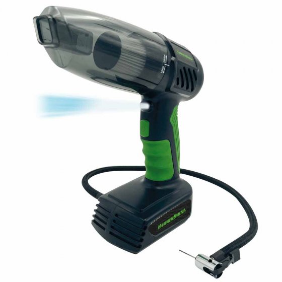 2-in-1 accustofzuiger & compressor 