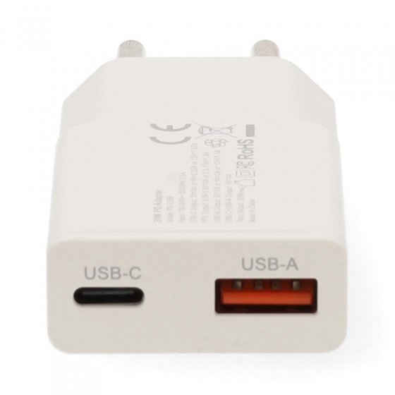 USB-C/A combi-stekkeradapter 