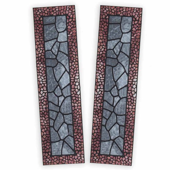 Antislipmatten, set van 2 – antraciet/terracotta  