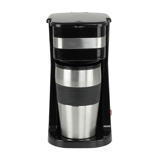 Koffiezetapparaat voor één kopje met reisbeker 