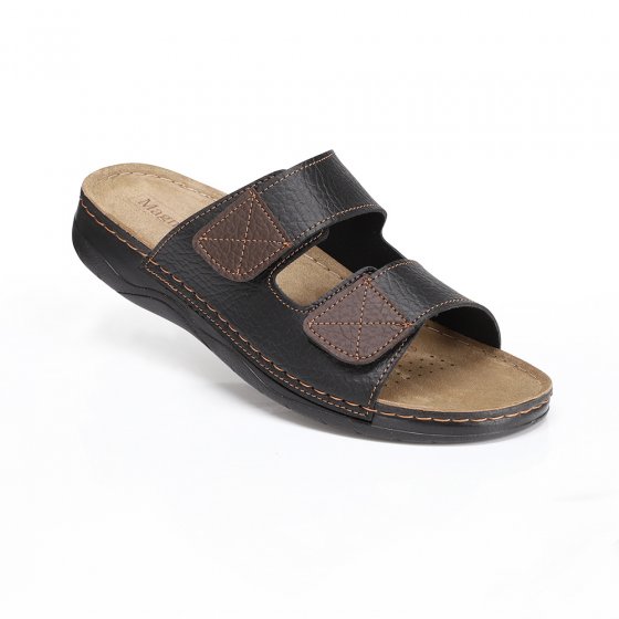 Comfortab. klittenbandschoenen 41 | zwart#bruin