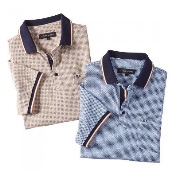 Modieus poloshirt 3XL (128/132) | Lichtblauw