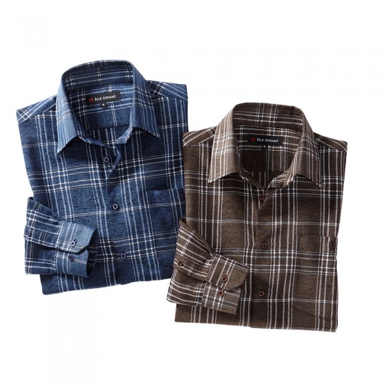 Blauw geruit + bruin geruit als set 3XL | Blauwgeruit#Bruingeruit