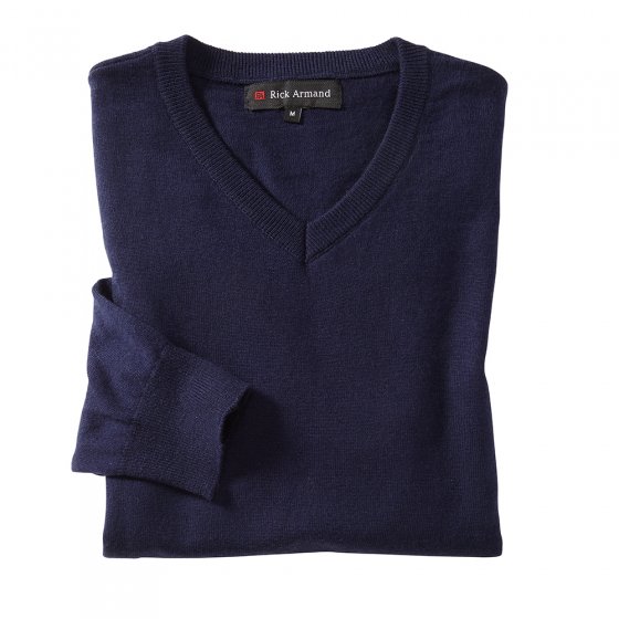 Trui met V-hals,Marine M | Marine
