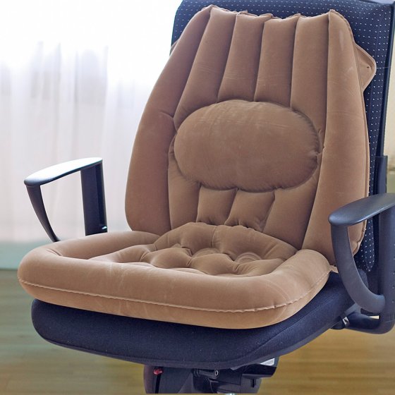 Zitkussen 'opblaasbaar' Beige