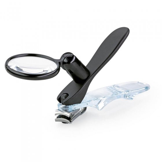 Draaibare nagelknipper met vergrootglas