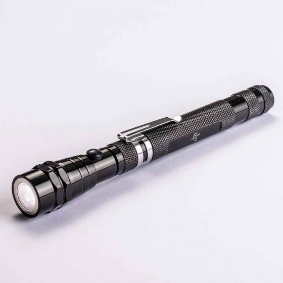 Uw cadeau: telescopische zaklamp 