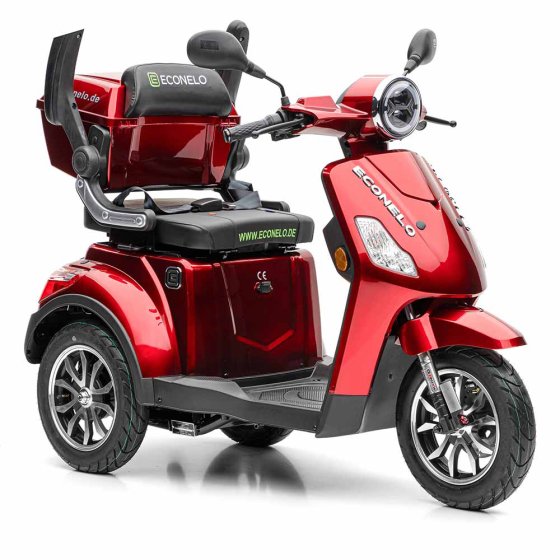 E-Mobil YOGI-IQ, 3 wielen, loodaccu Rood