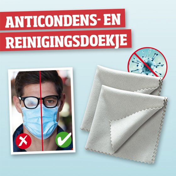 Anticondens- en reinigingsdoekje 