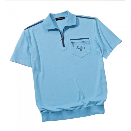 Heren comfort poloshirt, Aqua 