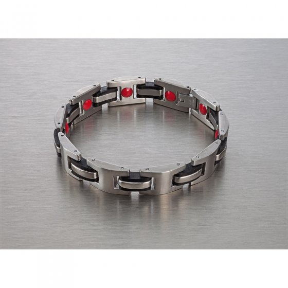 Titaan magneetarmband ’Red Power’ 