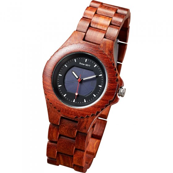 Houten solar horloge 