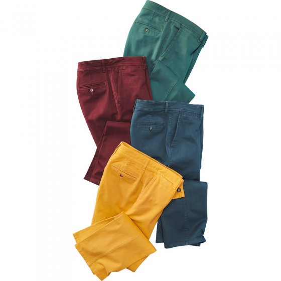 Katoenen broek in chino vorm