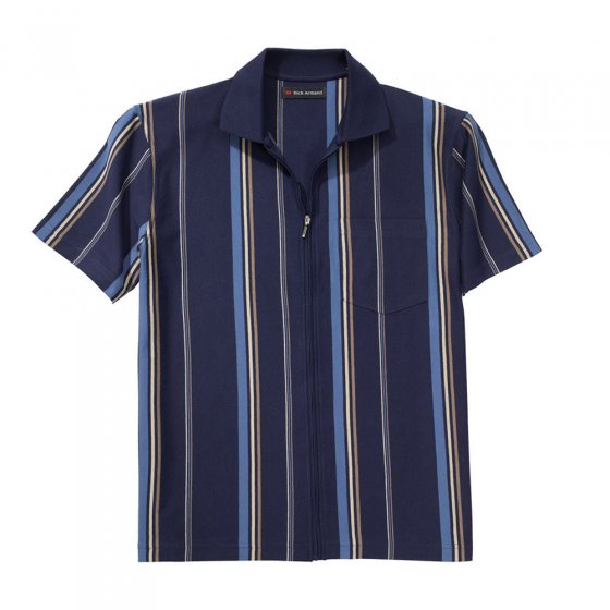 Poloshirt met rits,Marine 