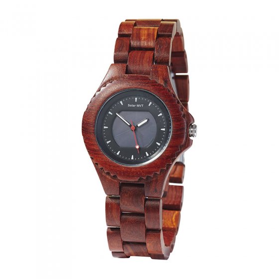 Houten solar horloge 