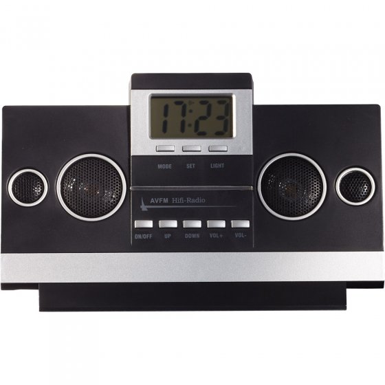 Hifi-radio met klok