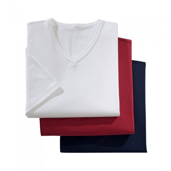 T-shirt in stretchkwaliteit in set van 3