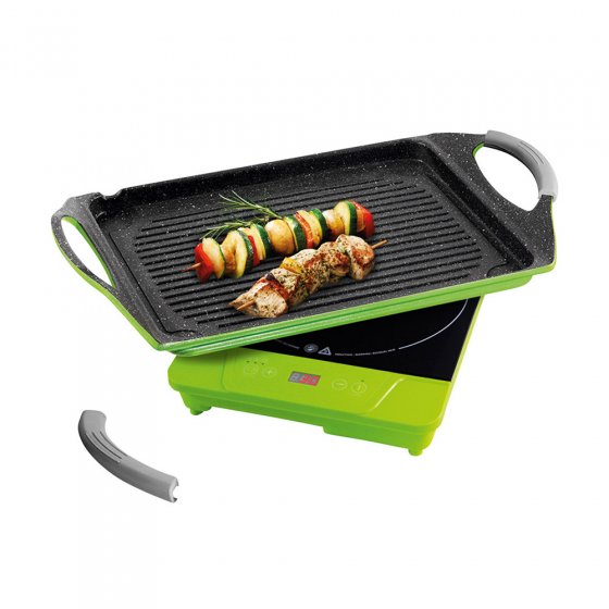 Inductiekookplaat met grillplaat 