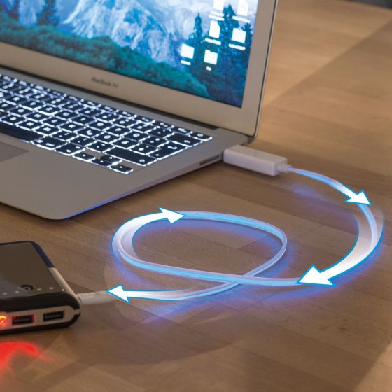 Verlichte USB-/micro-USB-kabel 