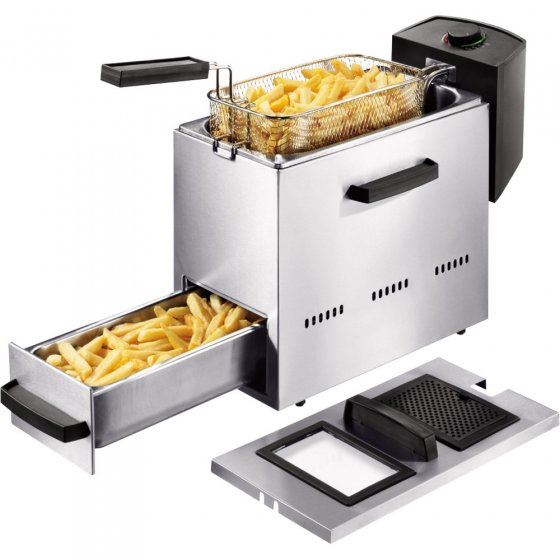 2-in-1-RVS friteuse 