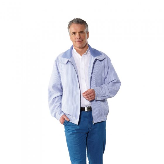 Seersucker blouson 