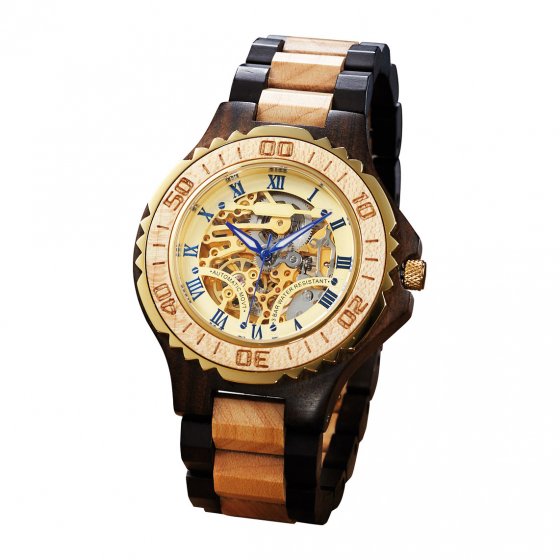 Houten automatisch horloge