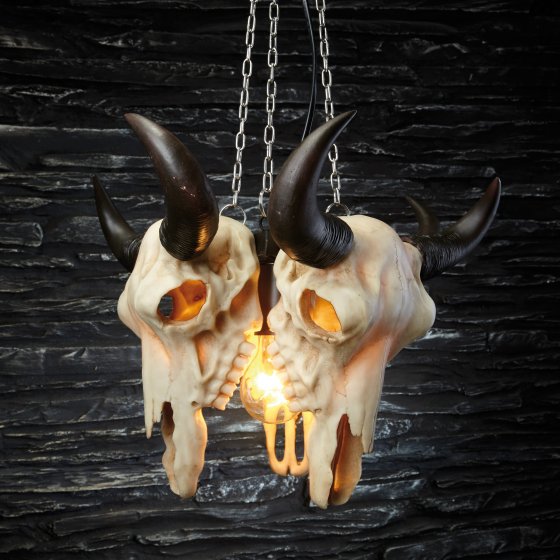 Hanglamp 'Longhorn-schedel' 