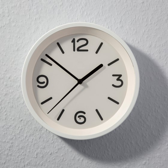 Radiografische wandklok met nachtlicht