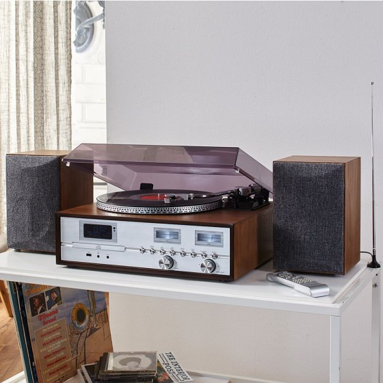 Retro-hifi-installatie met DAB+ 