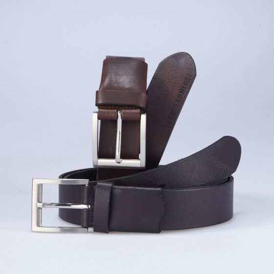 Leren riem met stretchfunctie 