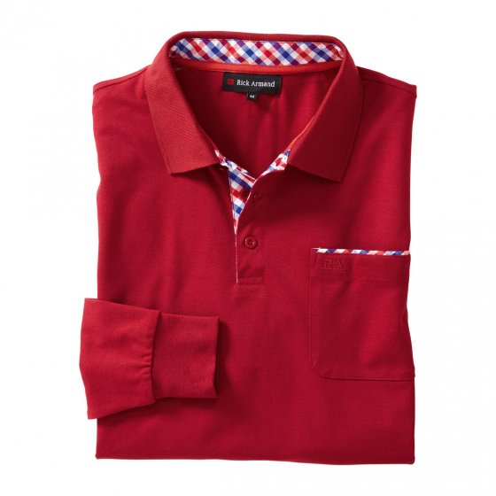 Piquéshirt met lange mouwen