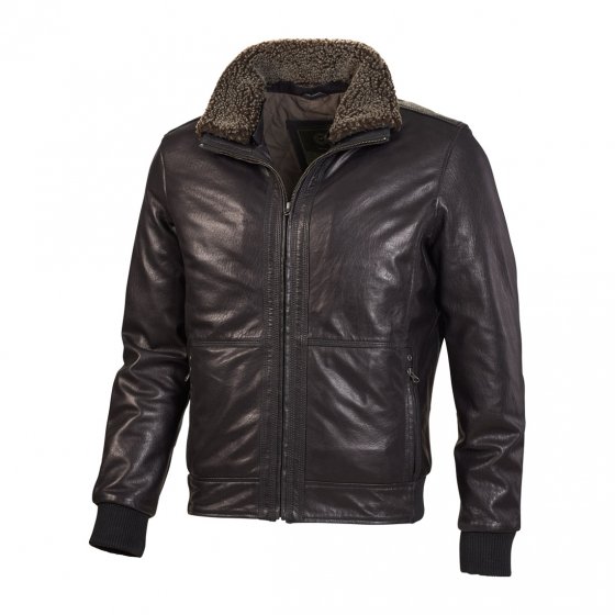 Blouson van Nieuw-Zeelands lamsleer