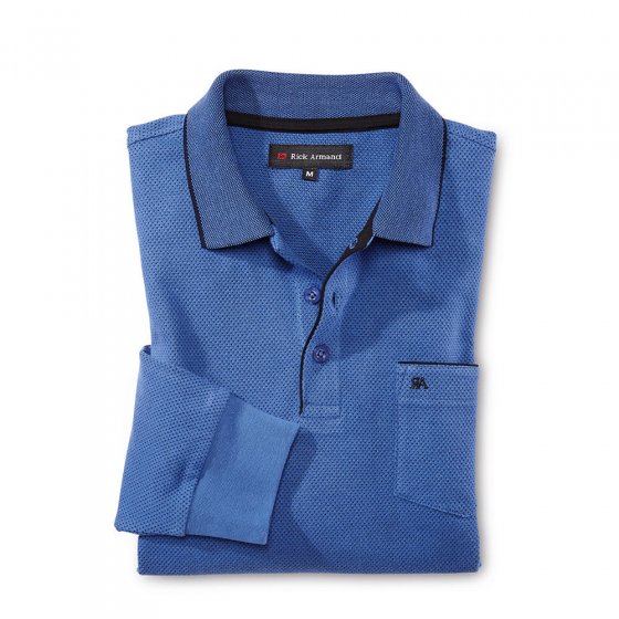 Poloshirt met lange mouwen L | Grijs