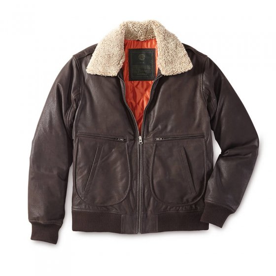 Nubuckleren blouson 54 | Bruin