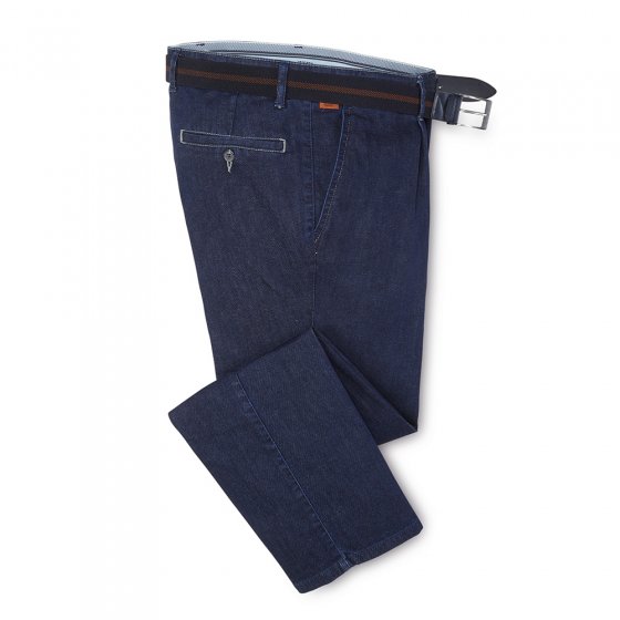 prettige bandplooi-jeans 27 | Jeansblauw