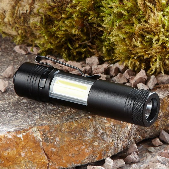 Uw cadeau: led-zaklamp met COB-licht
