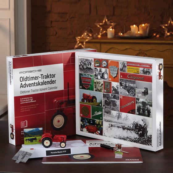 Oldtimer-tractor adventskalender 