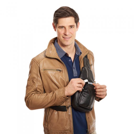Holstertasje van lamsleer