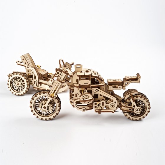 Houten model motorcross-bike