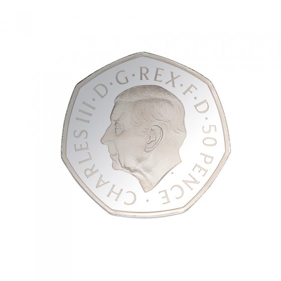 50 pence koning Charles III. 