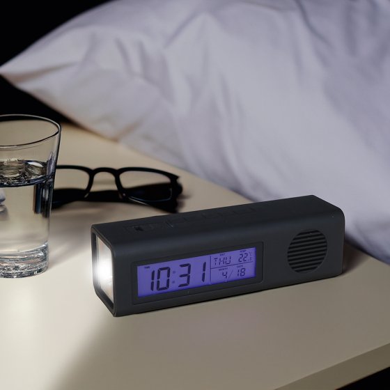 Wekkerradio met ledlamp 