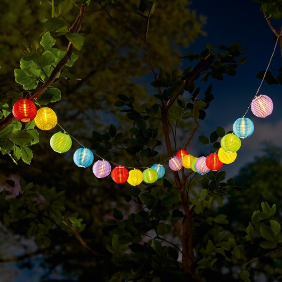 Zomers lichtsnoer 20 lampions 