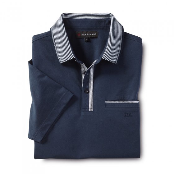 Jersey-poloshirt met contrasten 
