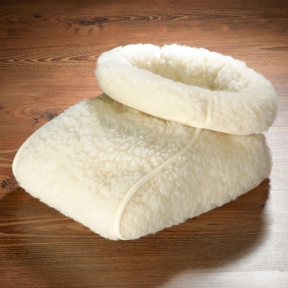 Voetenwarmer van scheerwol 