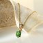 Ketting met groene barnsteen - 1